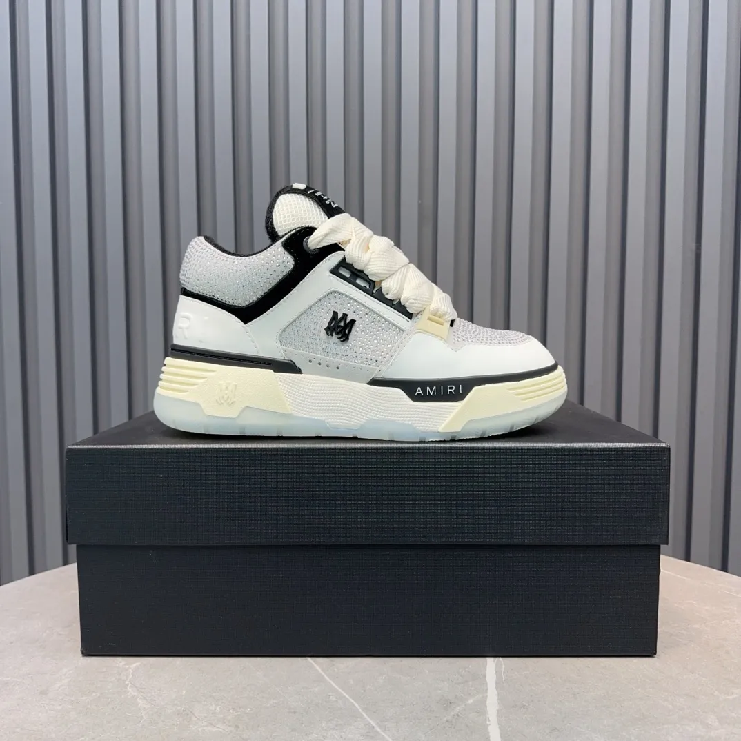 Men's shoes 💰760💰 AMIRI AMIRI fashion brand hot sale 🔥 Available all year round, couples 💑 Official website synchronization Imported fabrics 1⃣️ vs 1⃣️ replica, original factory special original sole, 35-45 (45. non-refundable)